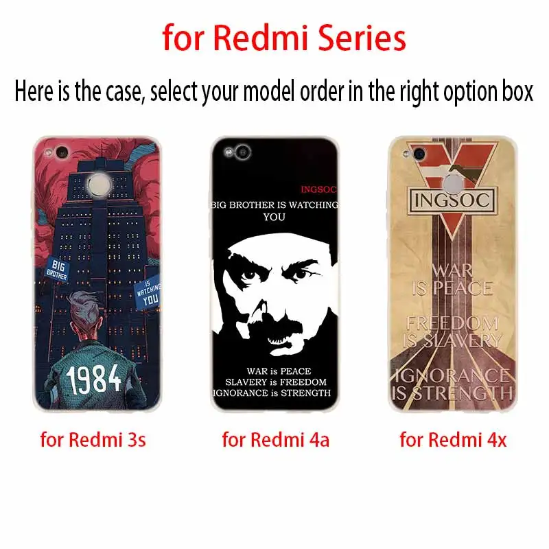 Мягкий чехол для Xiaomi Redmi 9A 8A 7A Note 10 9 8 7 Pro Max 10S 9S 8T Роскошный 1984 Джордж
