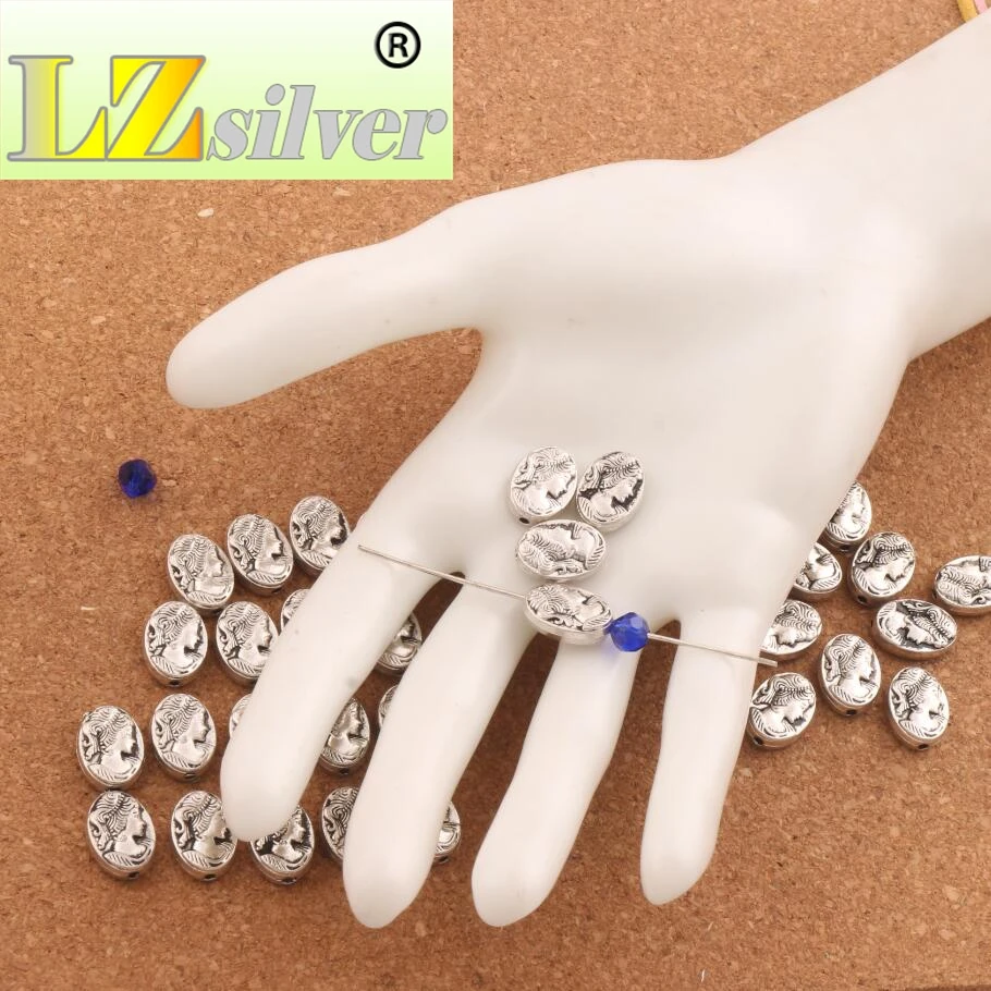

Queen of England Oval Beads Spacers Jewelry Findings L545 16pcs 13.9x9.9mm Zinc Alloy