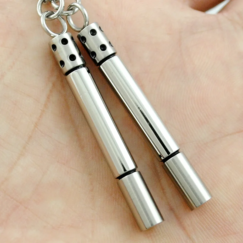 Ожерелье с кулоном Nunchakus серебряное/золотое/синее/Черное для мужчин и женщин