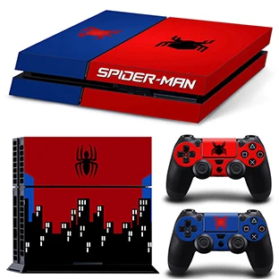 GOOYIYO-для sony PS4 наклейка PlayStation 4 кожа консоль контроллеры виниловая наклейка PS4 Человек-паук полная кожа - Цвет: TN01-7104