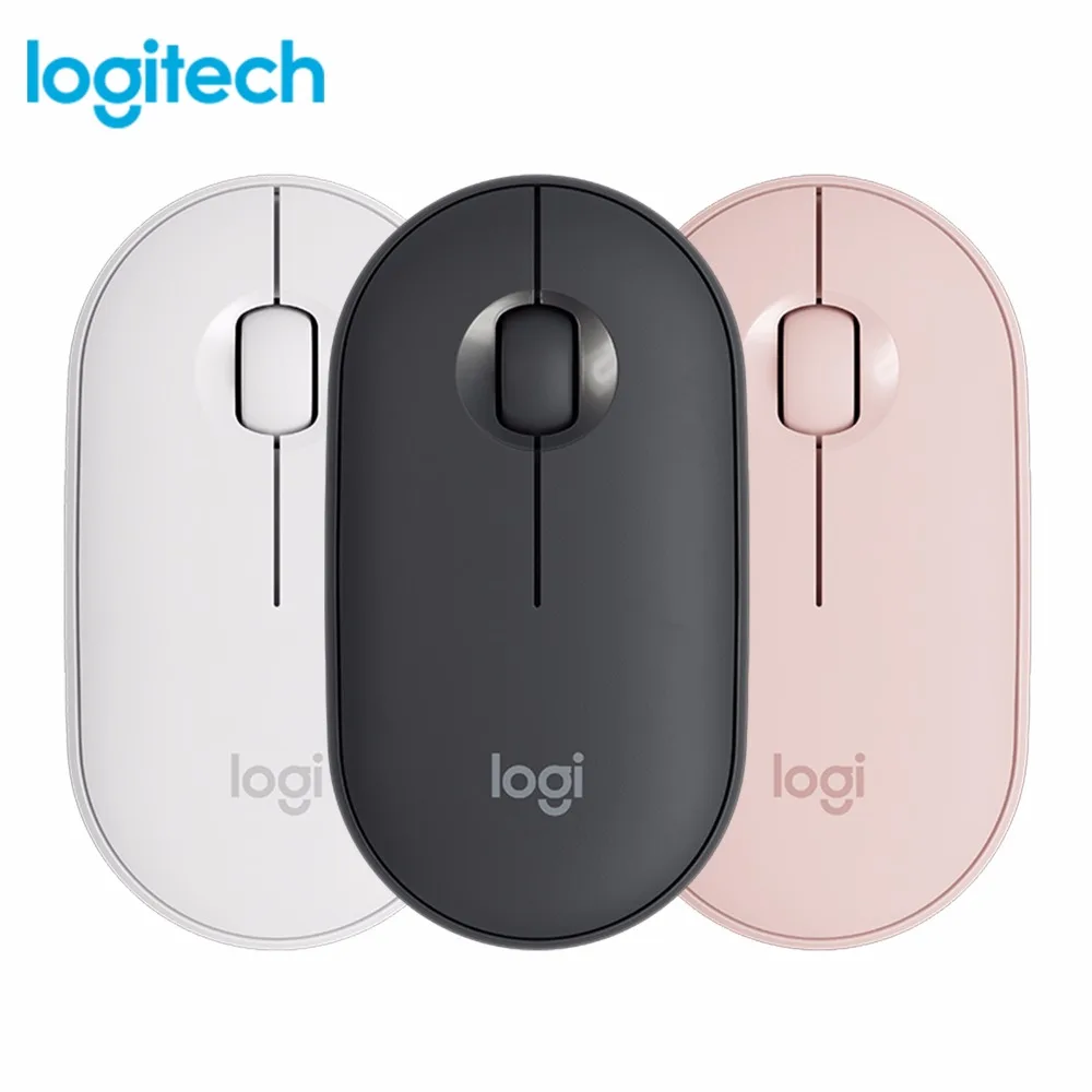 Logitech Pebble оригинальная Беспроводная Bluetooth мышь Mini & Thin 1000 точек/дюйм 100 г Высокая