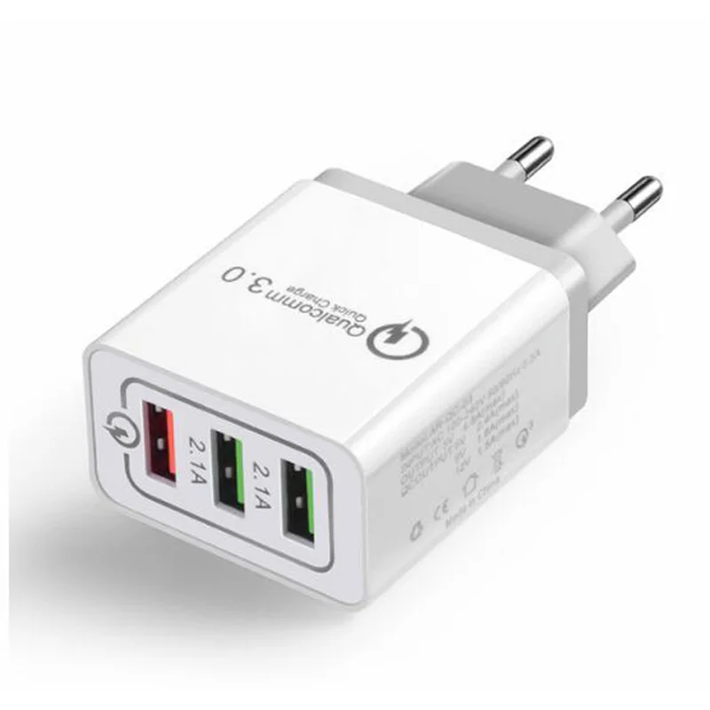 Oppselve Быстрая зарядка 3,0 USB зарядное устройство 18 Вт QC3.0 Быстрая зарядка Turbo настенное зарядное устройство для iPhone samsung Xiaomi зарядное устройство для мобильных телефонов - Тип штекера: Grey