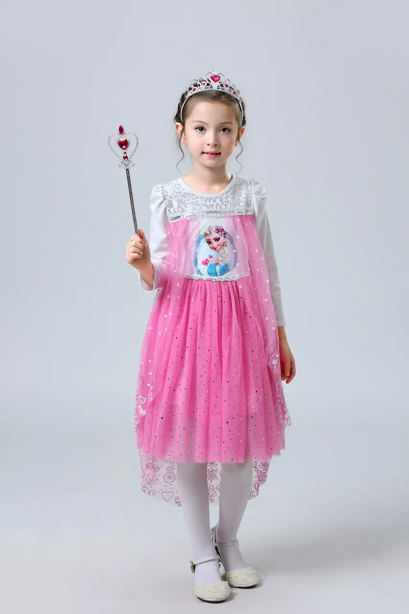 Disney Frozen dress elsa vestido branca neve hollow out arrow pattern danmoke girls sweet princess Kids infant dresses costumes | Детская