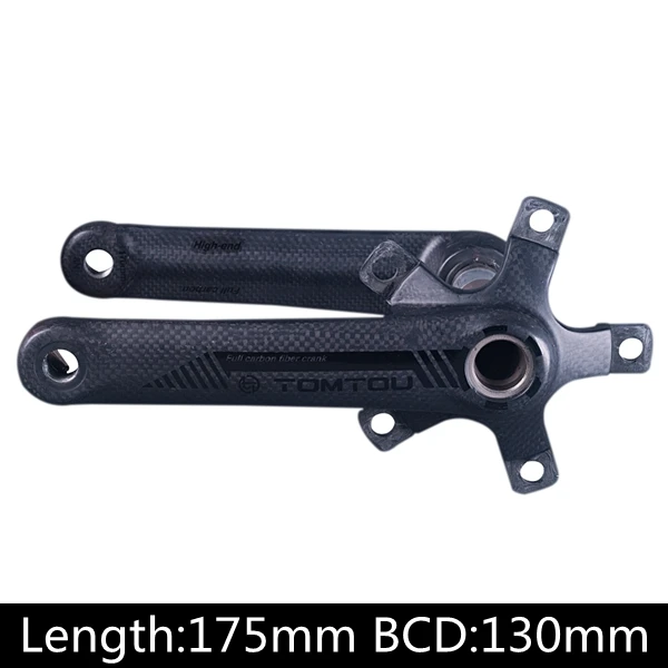 For Road 175X130mm Из карбонового волокна от tomtou демонтажа ведущих звезд велосипеда MTB дорожный велосипед диаметра окружности болтов(горный велосипед Запчасти Длина 170 мм/175 мм BCD 104/110/130 мм - Цвет: For Road 175X130mm