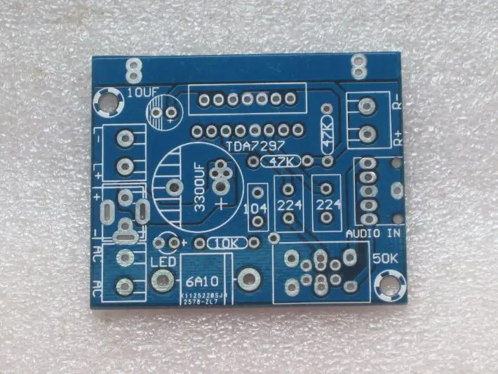 TDA7297 2 канала Мощность усилителей от PCB пустая плата 12V источника переменного или