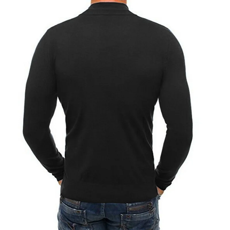 NIBESSER 2020 New Autumn Winter Fashion Men Sweater Casual Turtleneck Slim Fit Knitting Sweaters Knitted Pullover Brand | Мужская одежда