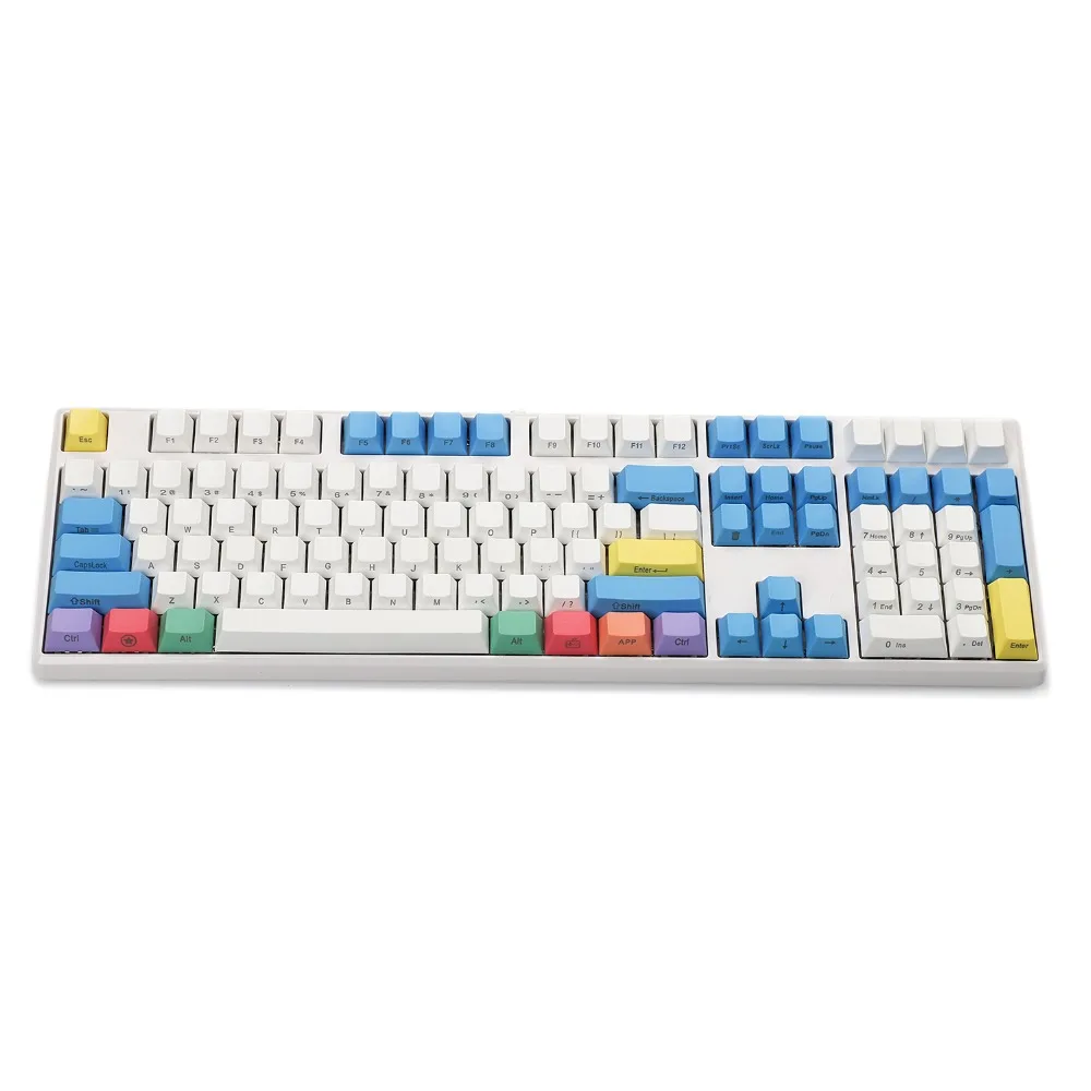 YMDK 108 ключ Вишневый профиль ANSI лазерная гравировка PBT Мел Набор ключей для Cherry MX переключатели механическая клавиатура