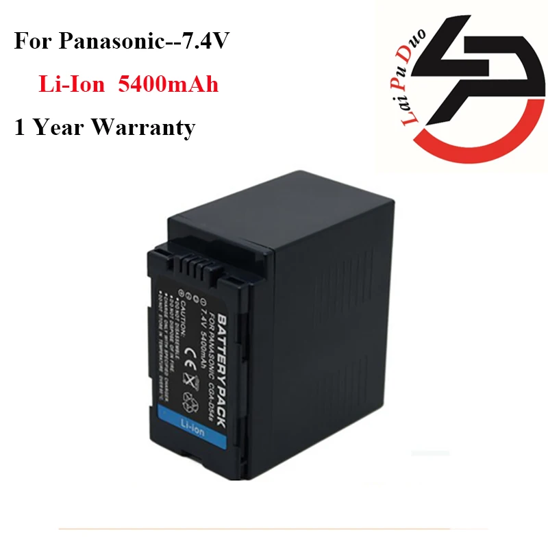 5400 мАч 100% Новый Сменный аккумулятор камеры для Panasonic CGR D120 D08S D28S D54S D16S D220|camera