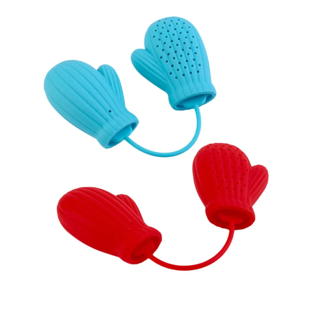 Новый специальный дизайн домашние перчатки Санта Клауса форма чайного фильтра