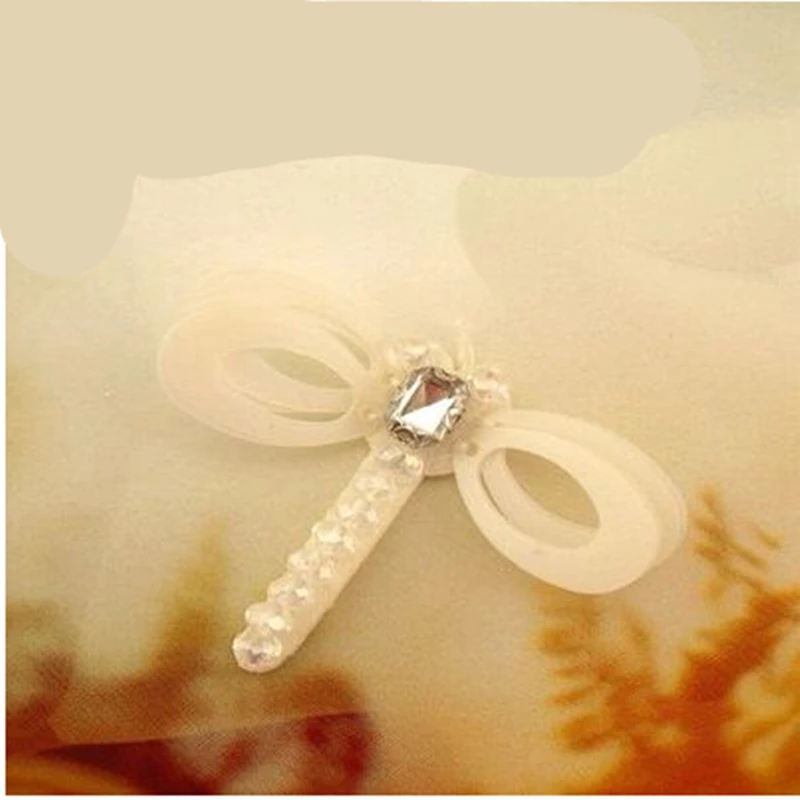 Красивые изысканные насекомые одежда с аппликацией из бисера стрекоза блестками