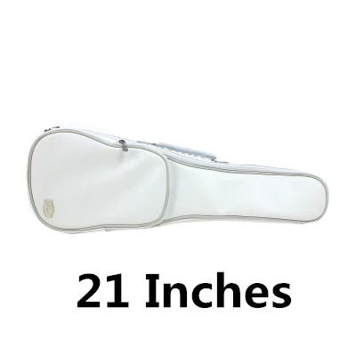 White 21 Inches Миниатюрная гитара укулеле сумка чехол 21/23/26/28 дюймов прочный каркасный рюкзак сумка для переноски концерт Аксессуары для гитары искусственной кожи Водонепроницаемый гитары Запчасти - Цвет: White 21 Inches