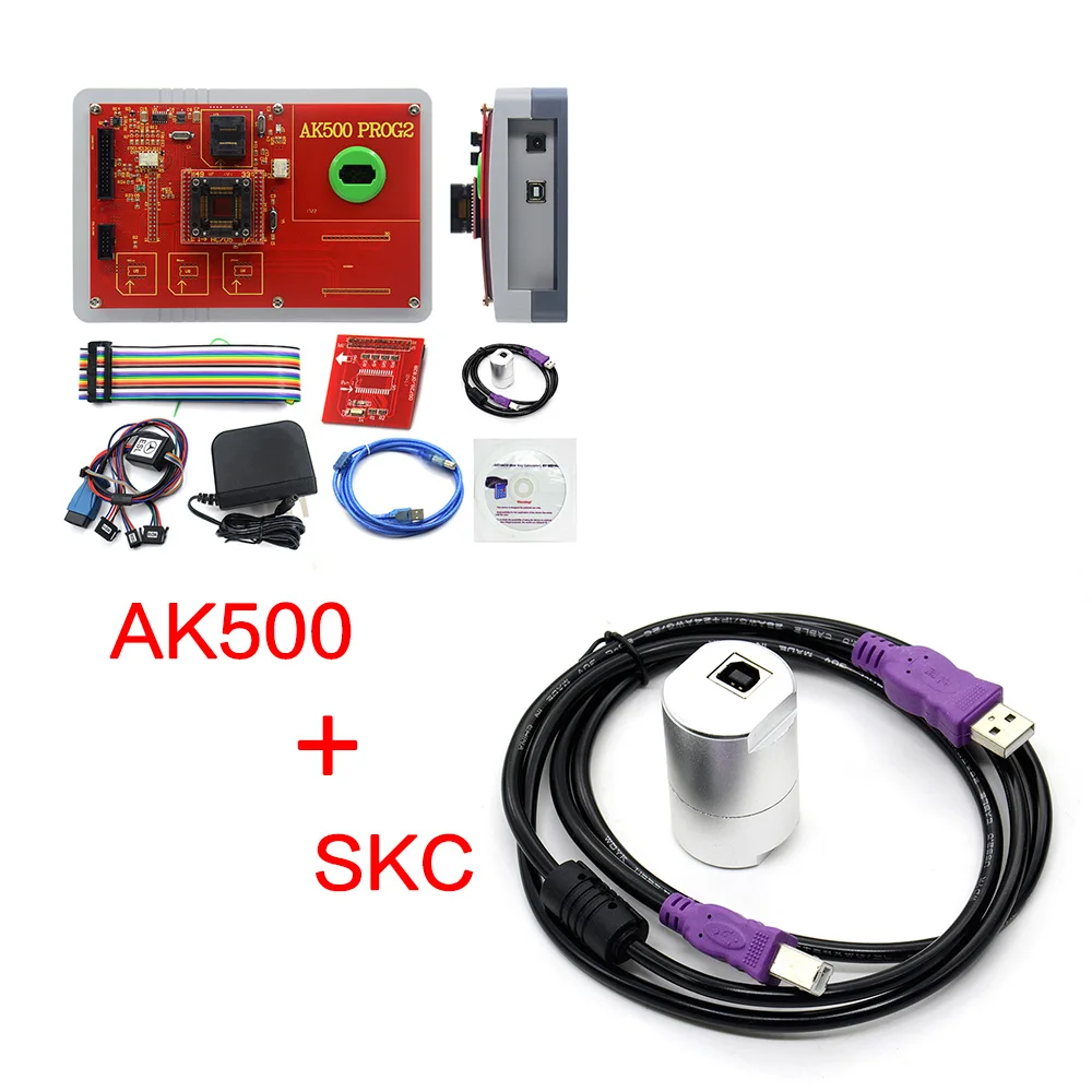 AK500 with SKC Новейший AK500 Pro полный набор AK 500 ключевой программатор AK500 SKC основной блок для Mercedes для Benz AK500 - Цвет: AK500 with SKC