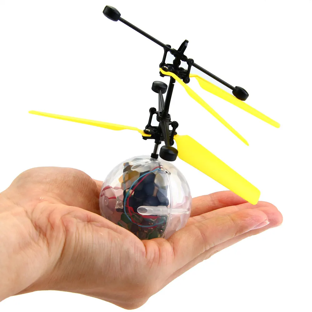 RU Ship Mini Drone RC вертолет летающий шар летающие игрушки блестящий светодиодный
