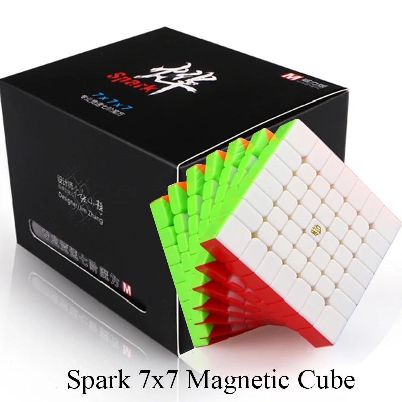Mofangge X-Man Design SparkM 7x7 Магнитный куб Qiyi Spark M 7x7x7 скоростные кубики WCA головоломка волшебный куб пазл игрушки для детей