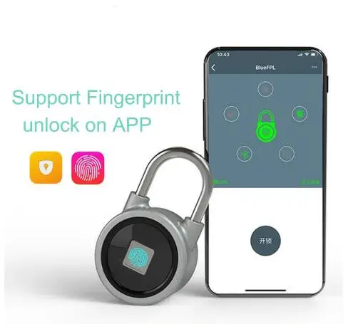 Мини Блокировка Bluetooth телефон приложение водонепроницаемый без ключа отпечатков
