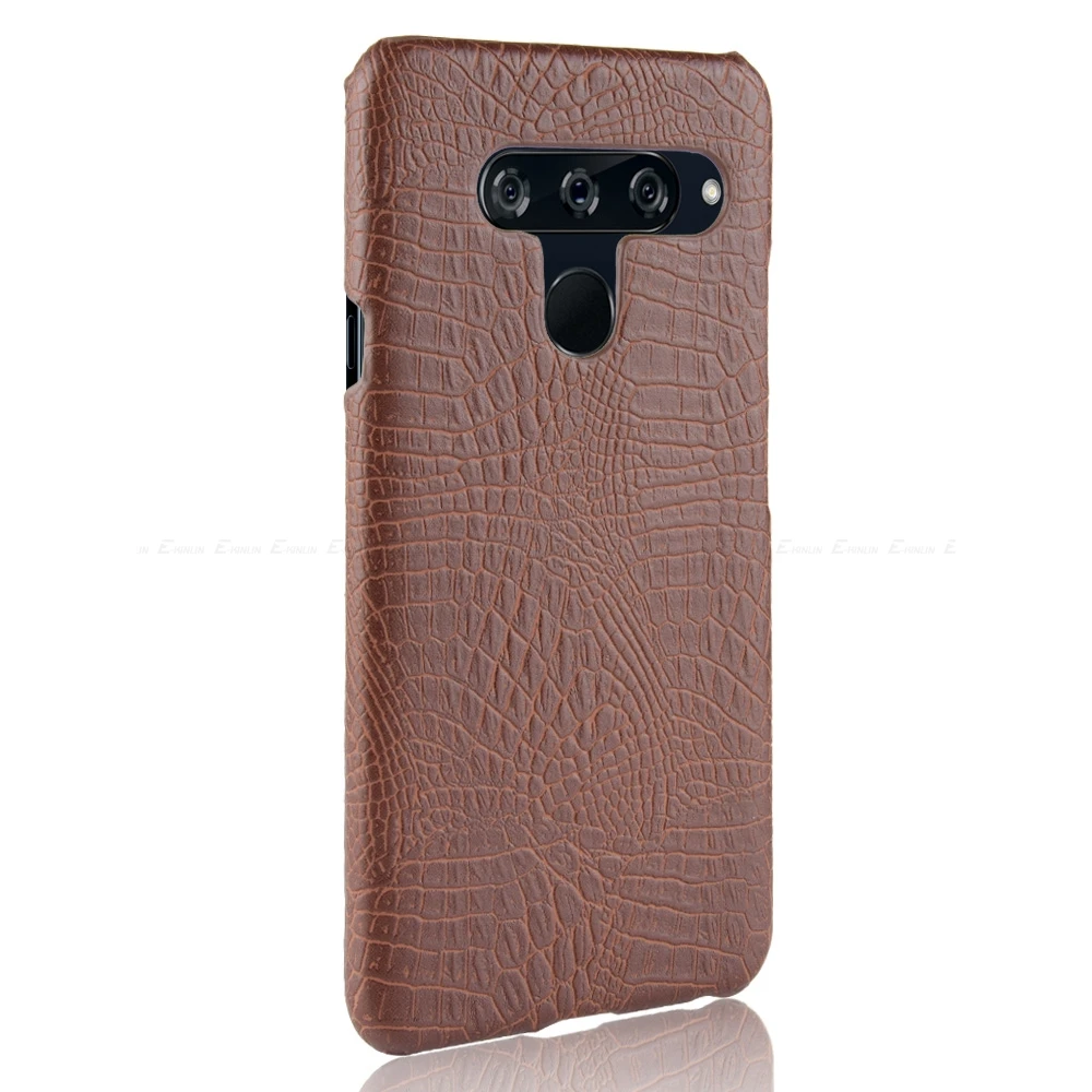 Змеиной кожи крокодила задняя крышка кожаный чехол для LG V50 V40 V35 V30S V30 G8 G7 плюс ThinQ G6 Q8 Q7 Q6a Q6 Альфа стилус Stylo 3