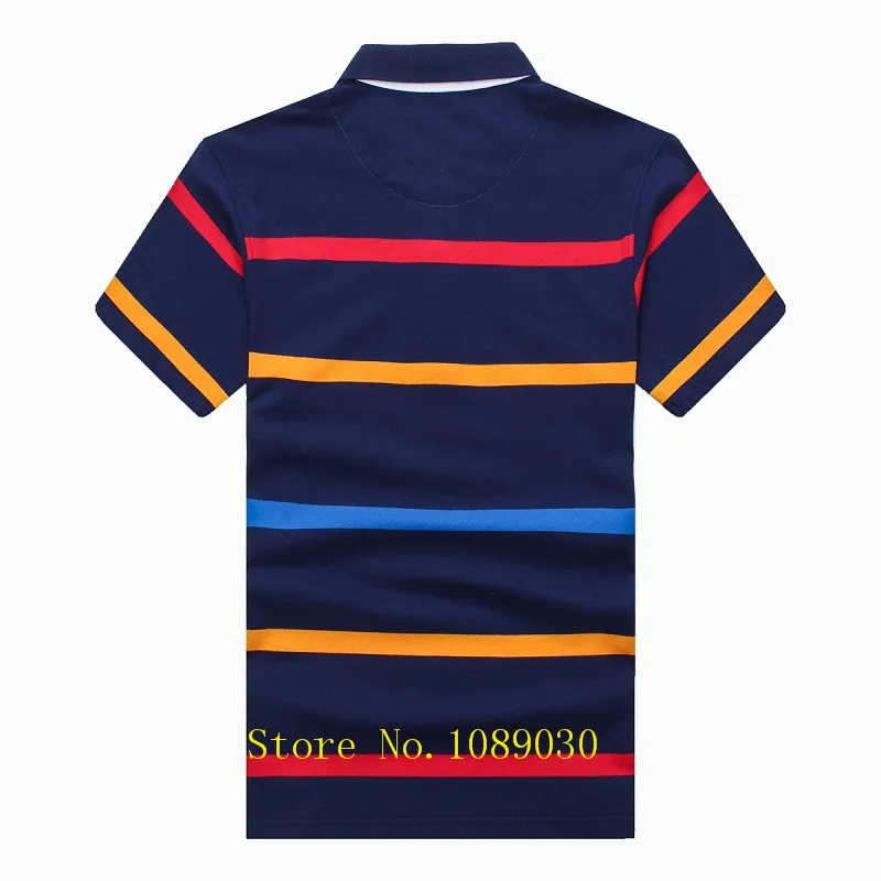 Tace & футболки Shark polo para hombre полосатая рубашка masculina брендовая мужская поло летний