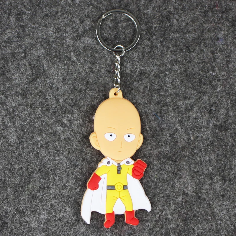 ONE PUNCH MAN брелок фигурки Сайтама Генос аниме кольцо для ключей держатель Кулоны из