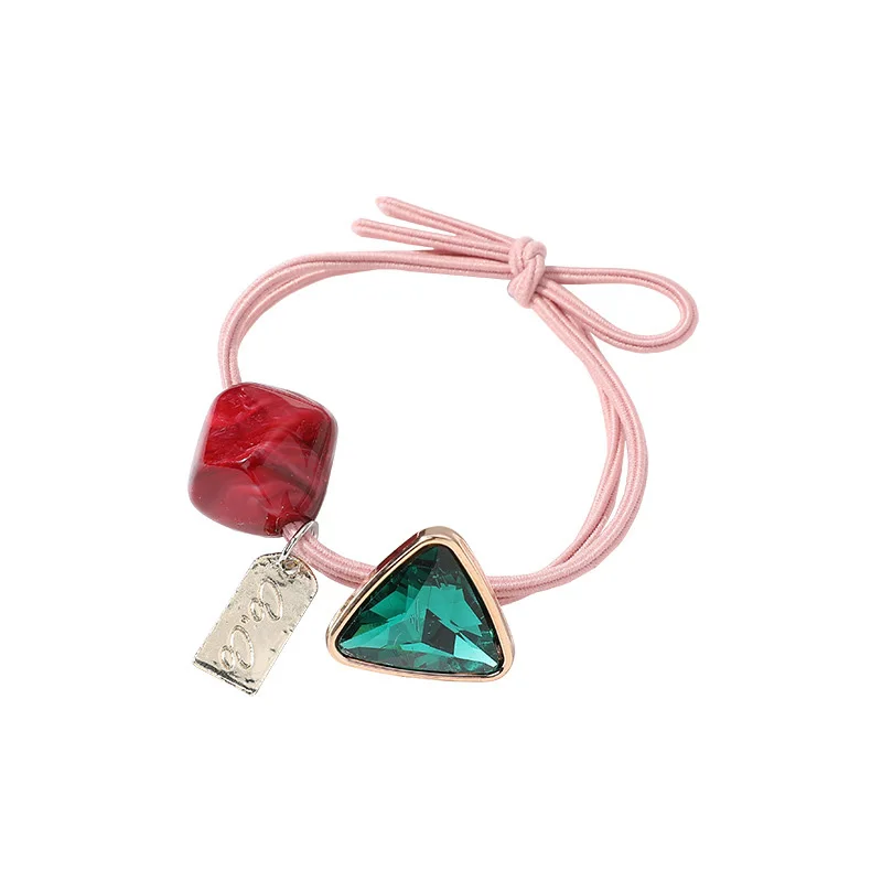 

ZMASEY Wind Elegant Hair Ring crystal Headbands Ponytail Holder Girls Scrunchies Vintage Elastic Hair Bands Rubber Rope Headdres