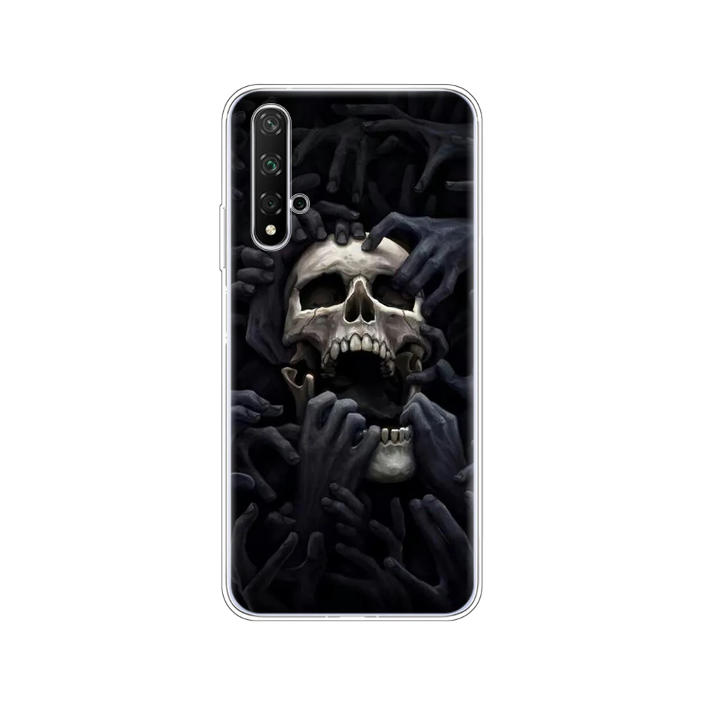 80282 Чехол для Honor 20, силиконовая задняя крышка, чехол для телефона Huawei Honor 20 Pro Lite, YAL-L21 YAL-L41, роскошный чехол, полная защита 360 - Цвет: 80282