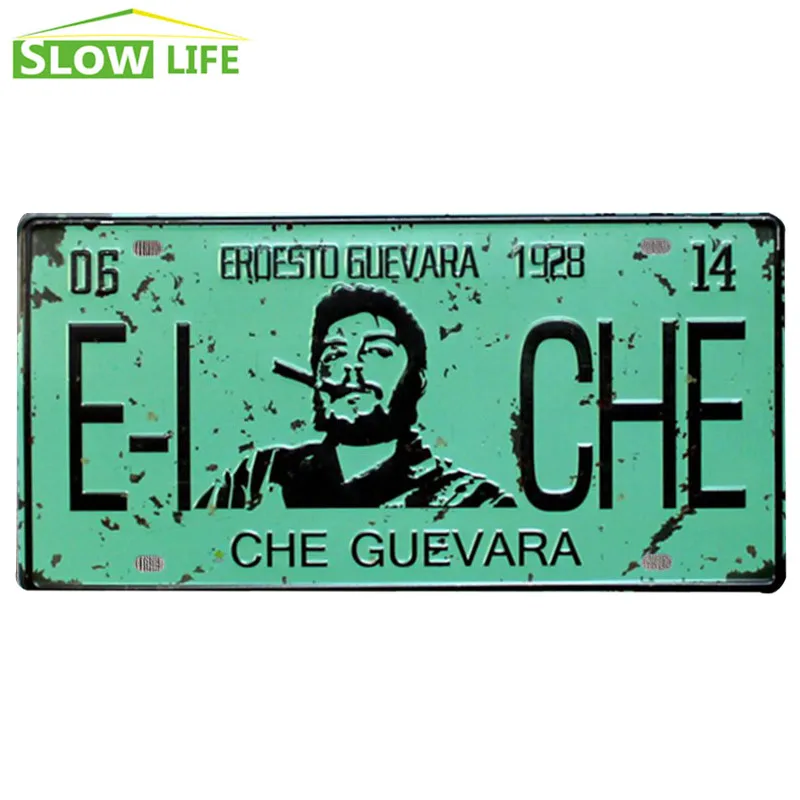 Автомобильный номерной знак CHE Guevara винтажный Декор для дома жестяной