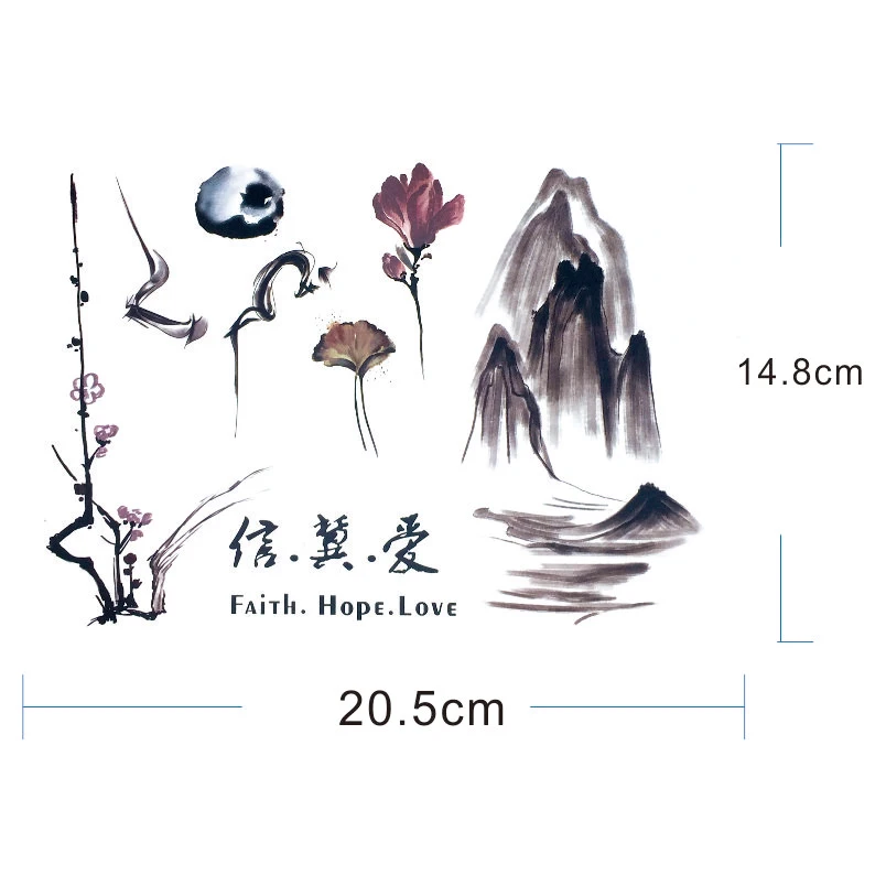 MST11 1 шт. китайская Акварельная краска ing Mountain Flower абстрактный Природный Узор