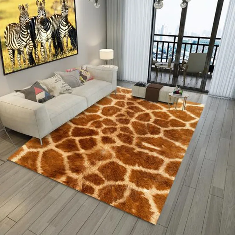 

Animal grain carpet Leopard grain rug for livingroom bedroom cow print tapete yoga mat children room floor carpet customized