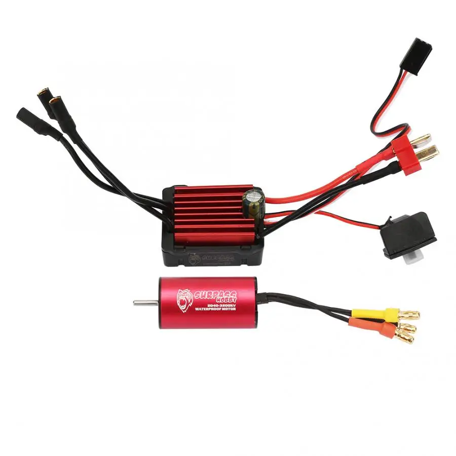3200KV 35A 3200KV 4500KV 5800KV 25A/35A RC автомобиль бесщеточный+ Бесщеточный Регулятор Скорости набор ESC водонепроницаемый для 1/18 1/16 скалолазания - Цвет: 3200KV 35A