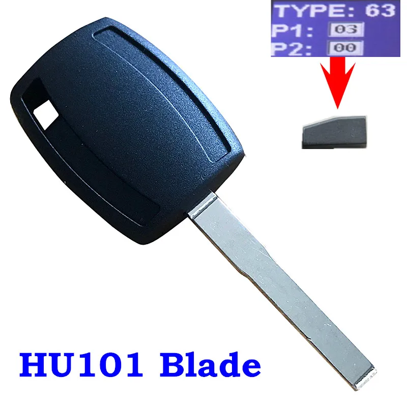 Бесключевой сменный брелок транспондер Автомобильный ключ зажигания для Ford Focus