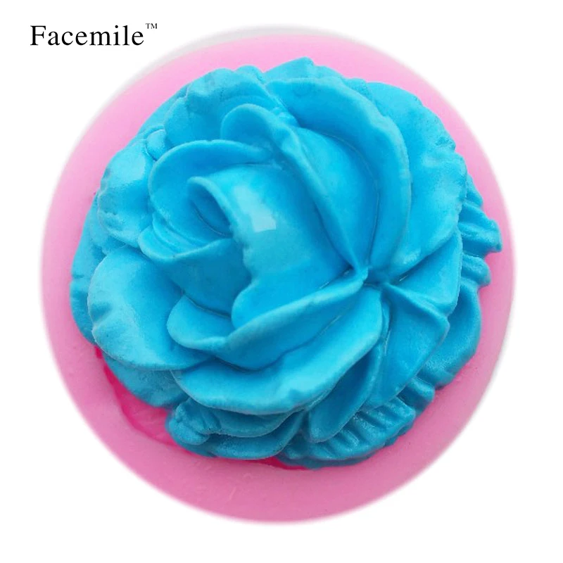 3D силиконовая форма в виде цветка розы помадные подарочные украшения Шоколадное