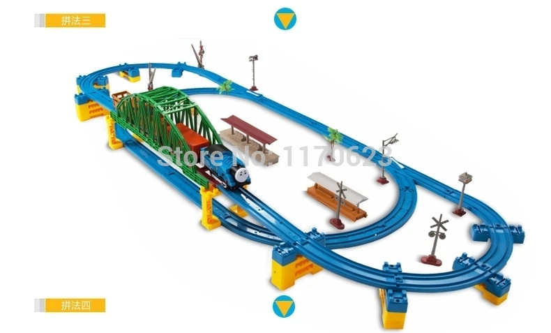 60 шт./компл. большой орбитальный маленький электрический игрушечный поезд