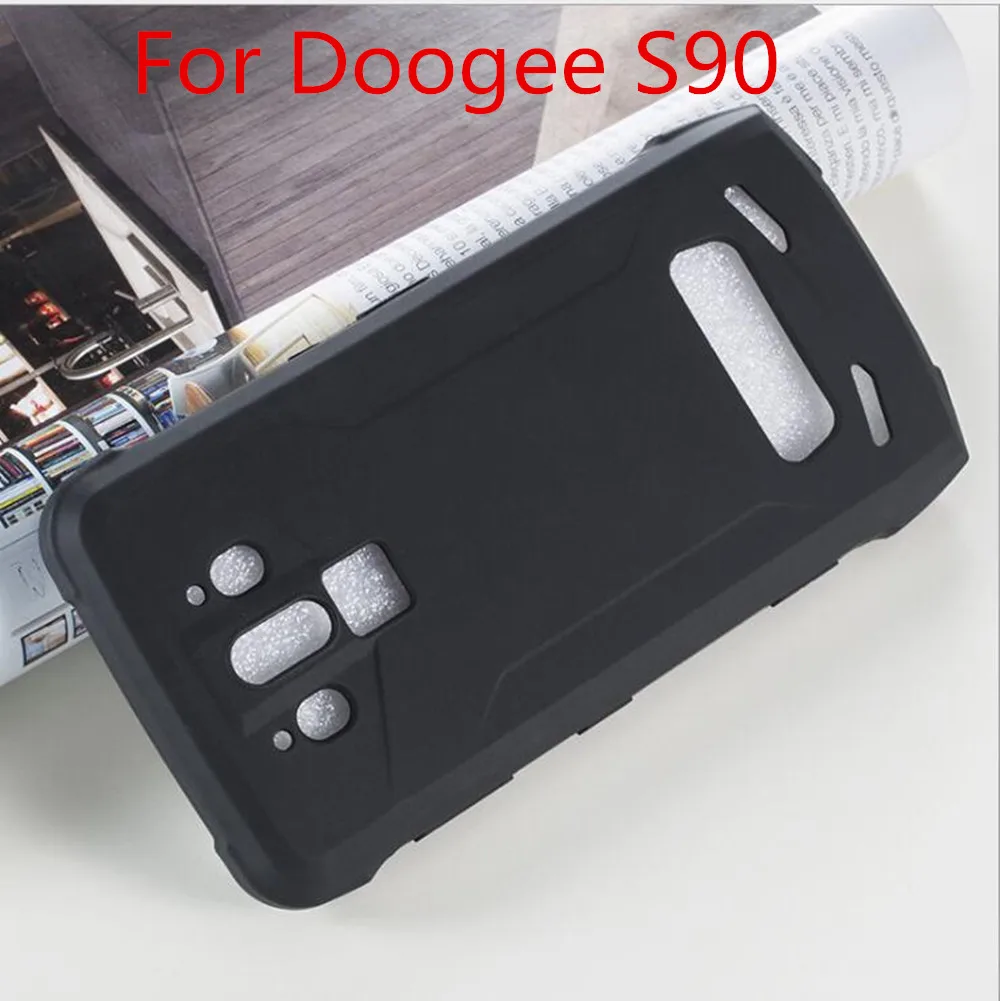 Для Doogee S90 Мягкая силиконовая задняя накладка из ТПУ чехол 9H 0,3 мм 2.5D пленка из закаленного стекла для Doogee S90