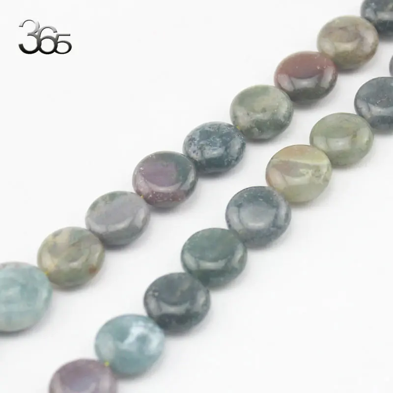 Бесплатная Доставка 12 мм Монета Форма Природных Драгоценных Камней Камень Spacer