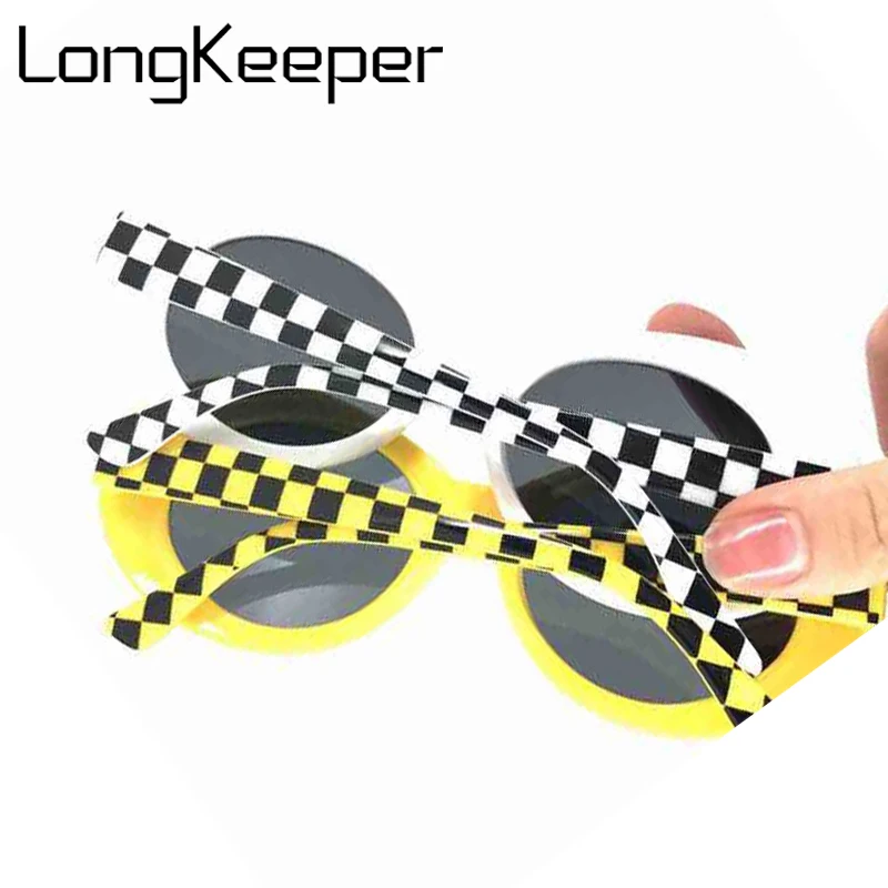 Солнцезащитные очки LongKeeper для мужчин и женщин овальные мозаичные аксессуары от