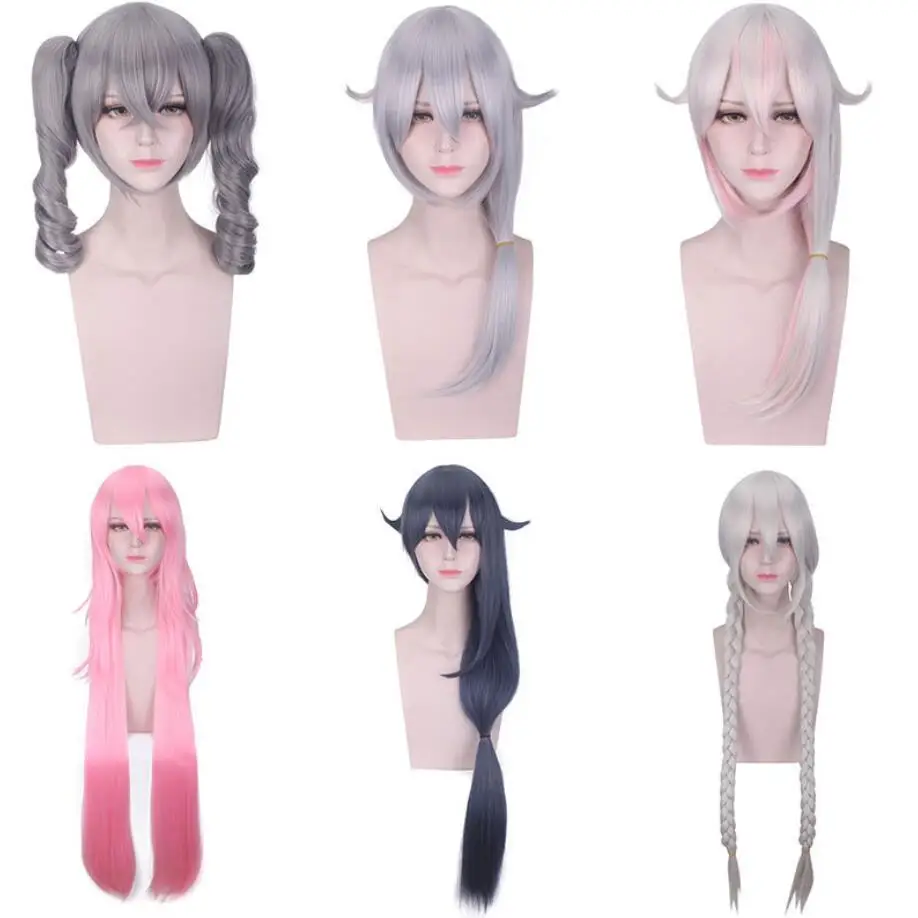 

Game Honkai Impact 3 Cosplay Wig Bronya Zaychik Kiana Kaslana Fuka Yae Sakura Long Fake Hair Synthetic Hair Halloween Perucas