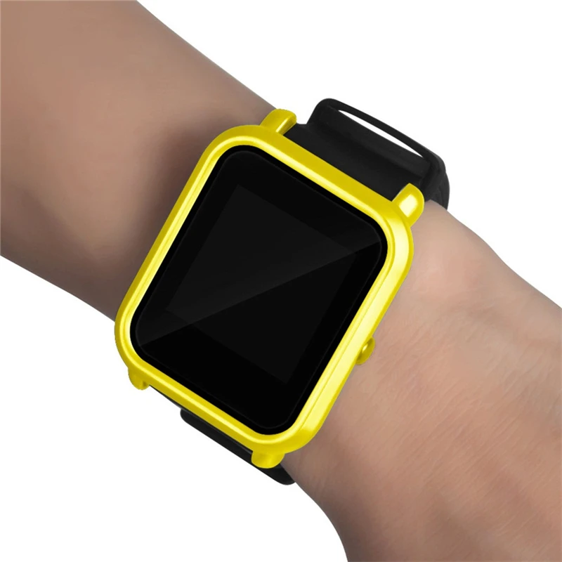 Защитный чехол для Huami Amazfit Bip Younth Watch тонкий цветной с рамкой защитный