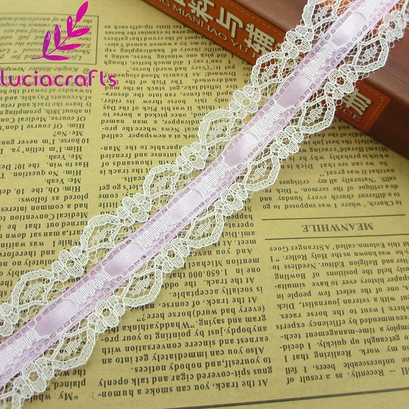 Lucia crafts 30 мм разноцветные варианты полиамидных нитей можно соединять кружево вышивка кружевная отделка 3y/8y P0516