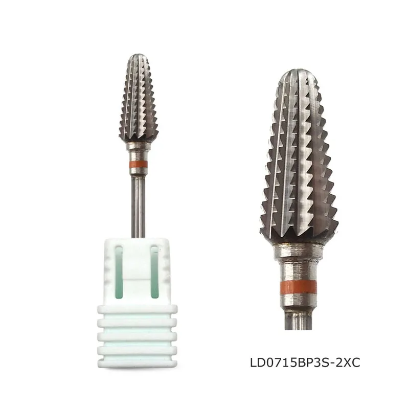 LD0715BP3S-2XC HYTOOS фиолетовое твердосплавное сверло для ногтей 3/3" фреза для маникюра вращающиеся Торнадо сверла для ногтей аксессуары инструменты - Цвет: LD0715BP3S-2XC
