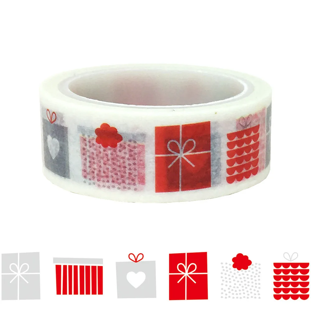 20 шт./компл. Рождественская подарочная упаковочная коробка сделай сам васи лента