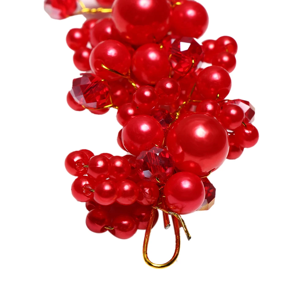 Заколки для волос ручной работы с кристаллами и жемчугом Романтические