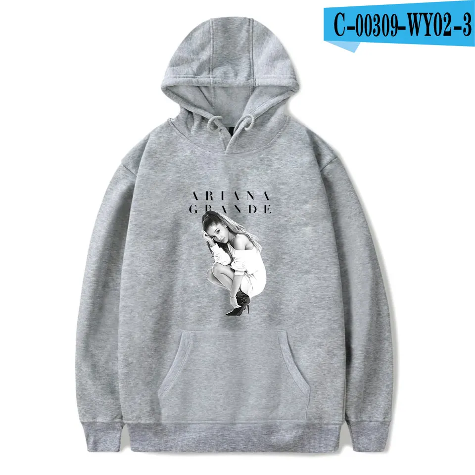 FADUN Tommee толстовки Kawaii Ariana Grande с принтом, толстовка с длинным рукавом для женщин и мужчин, одежда, горячая Распродажа, повседневная Kpop размера плюс - Цвет: Зеленый