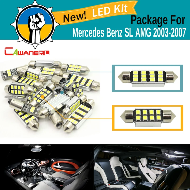 Cawanerl автомобильный внутренний купол дверь багажника номерной знак свет 2835 Canbus