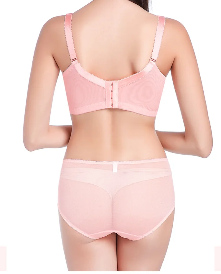 Женский бюстгальтер с эффектом пуш-ап ультратонкий кружевной большой чашкой B C D