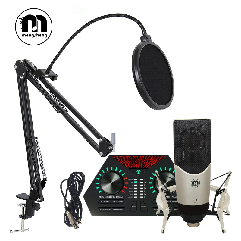 MS M4 Professioal live конденсаторный микрофон для компьютера и телефон караоке Multi