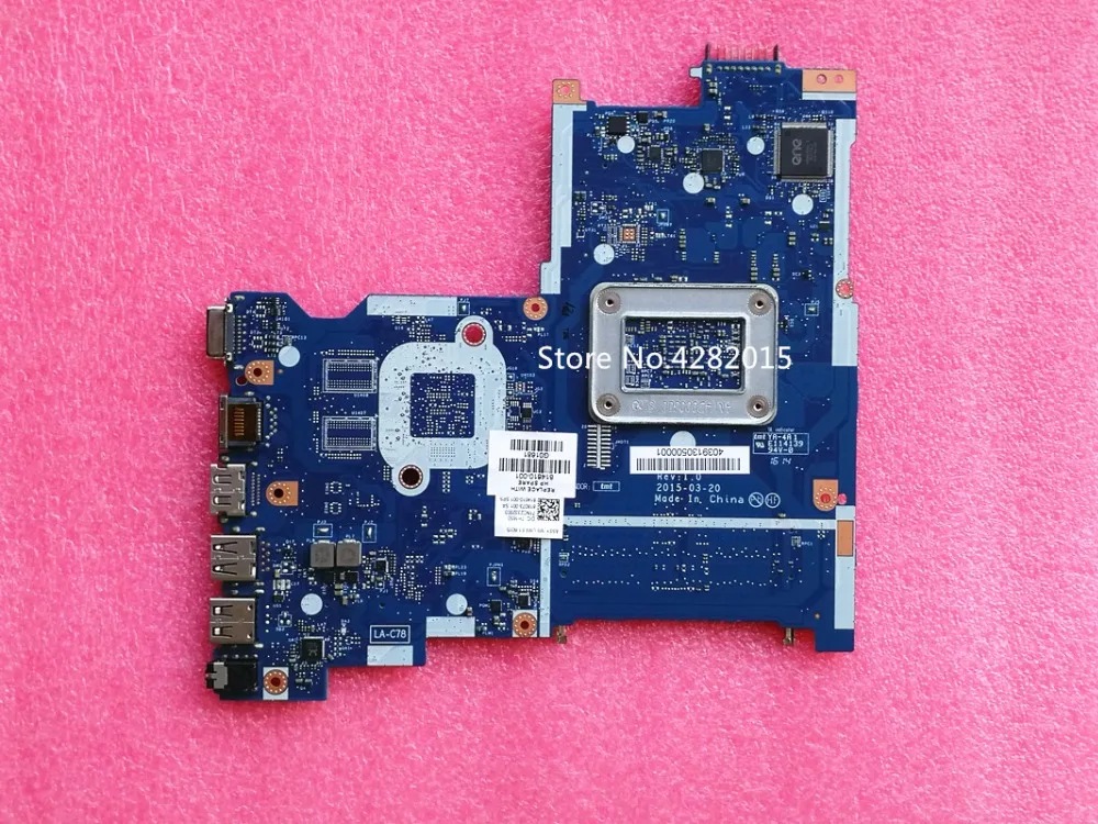 Для hp 255 G4 Материнская плата ноутбука 814610-001 814610-501 ABL51 LA-C781P материнская плата E1-6015 DDR3 тестирование