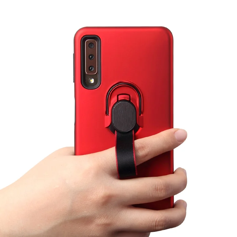 Чехол для Samsung Galaxy A7 2018 чехол кольцо на палец подставка магнитный ремешок мягкий