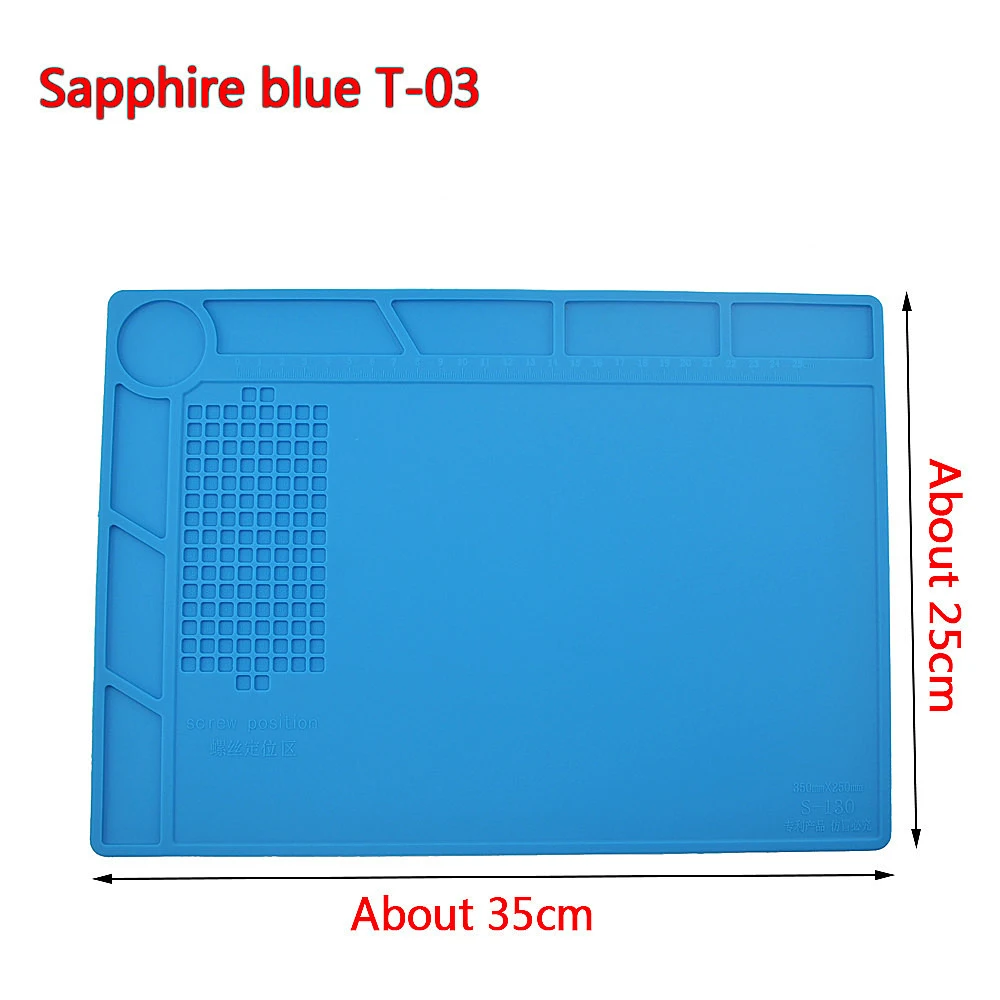 Heat-resistant Soldering Mat Silicone Heat Gun BGA Station Insulation Pad Repair Tools Maintenance Platform Desk | Инструменты