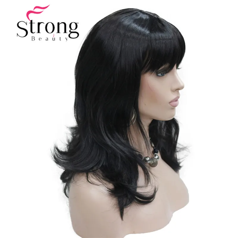 StrongBeauty Длинные Прямые Шелковистые Светлые Выделенные полный синтетический парик выбор цвета