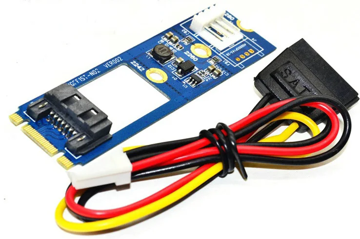 10 шт./лот M.2 NGFF на 7 контактов SATA III 3 SSD адаптер конвертер платы памяти для 2242 2260 2280