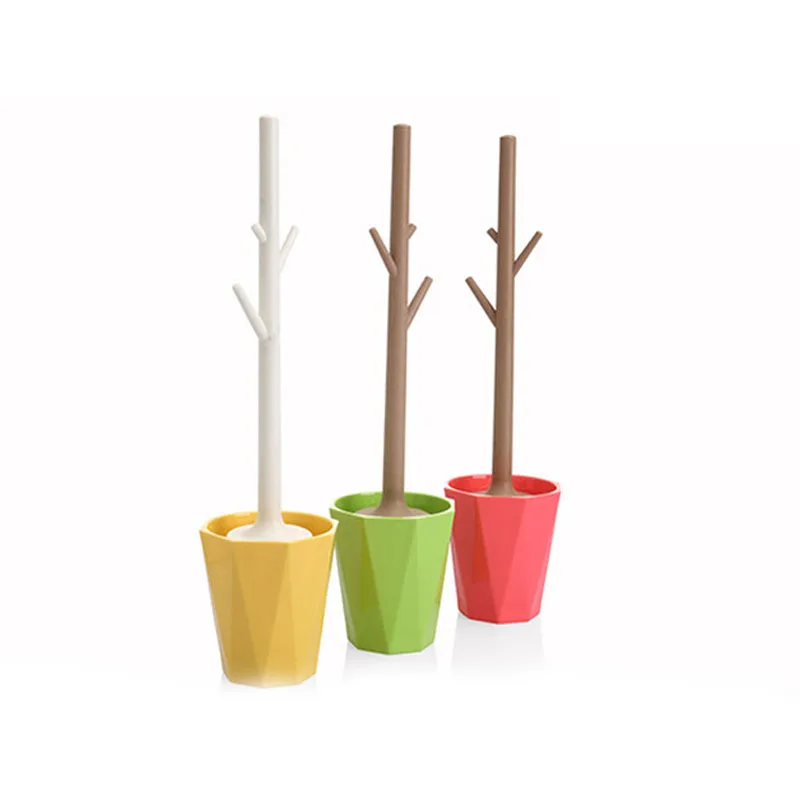 

Creative tree-shaped toilet brush set detachable bathroom toilet brush toilet brush cleaner (green)